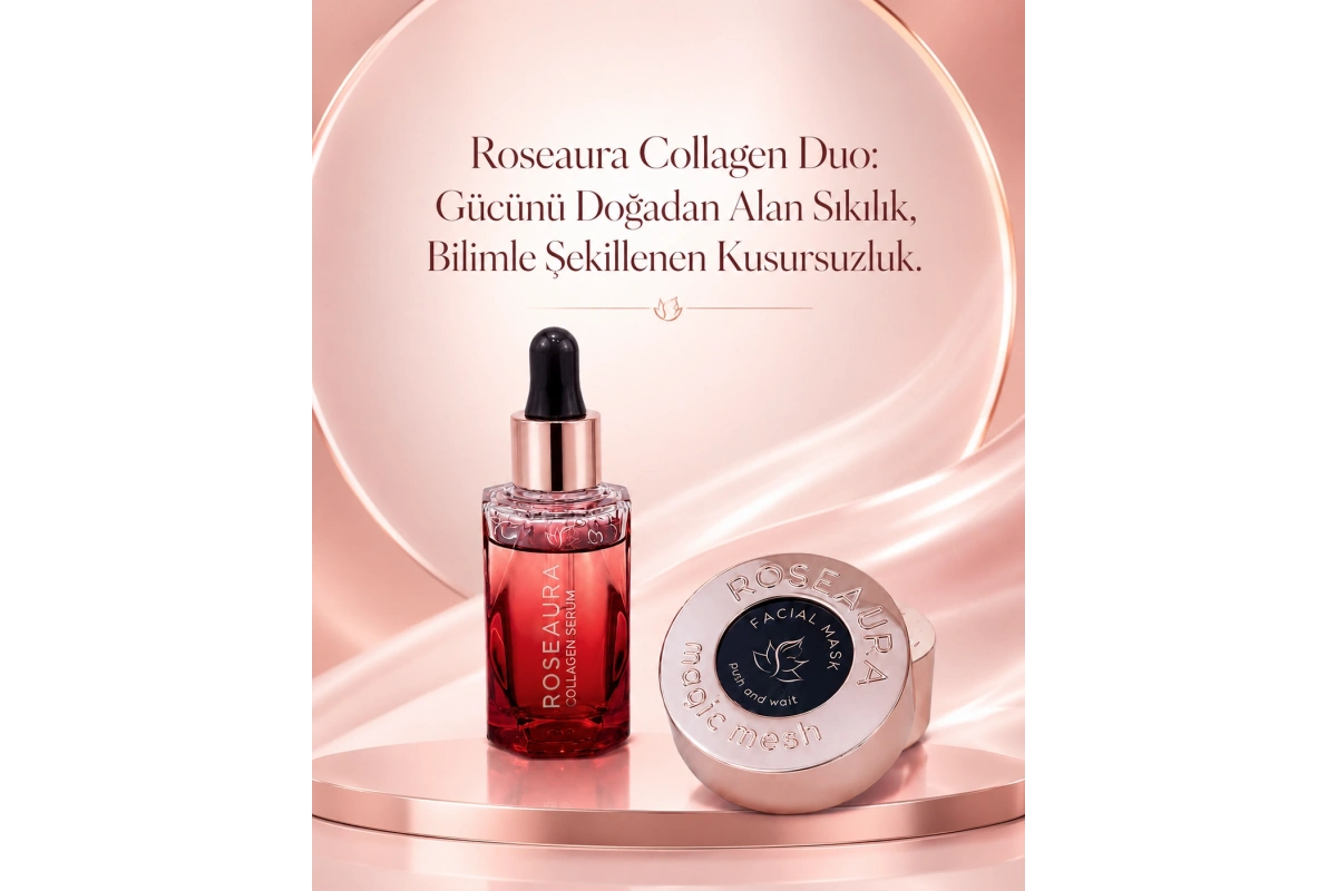 Collagen Facial Mask Kit: Serum + Mask for Firmness and Elasticity - 6 Times Use