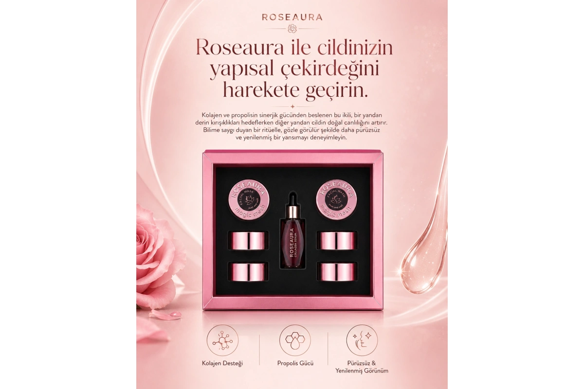 Collagen Facial Mask Kit: Serum + Mask for Firmness and Elasticity - 6 Times Use