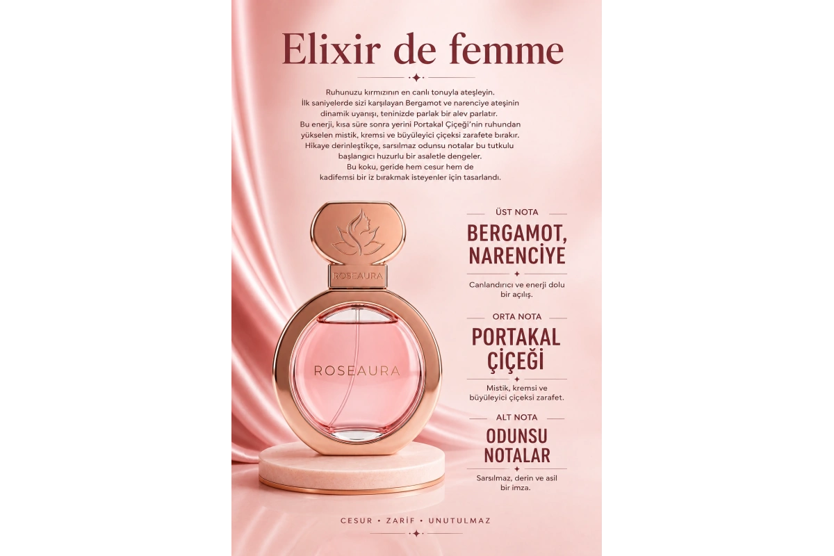 Élixir de Femme: Boldly Red, Purely Noble. - 50 ML Eau de Parfum
