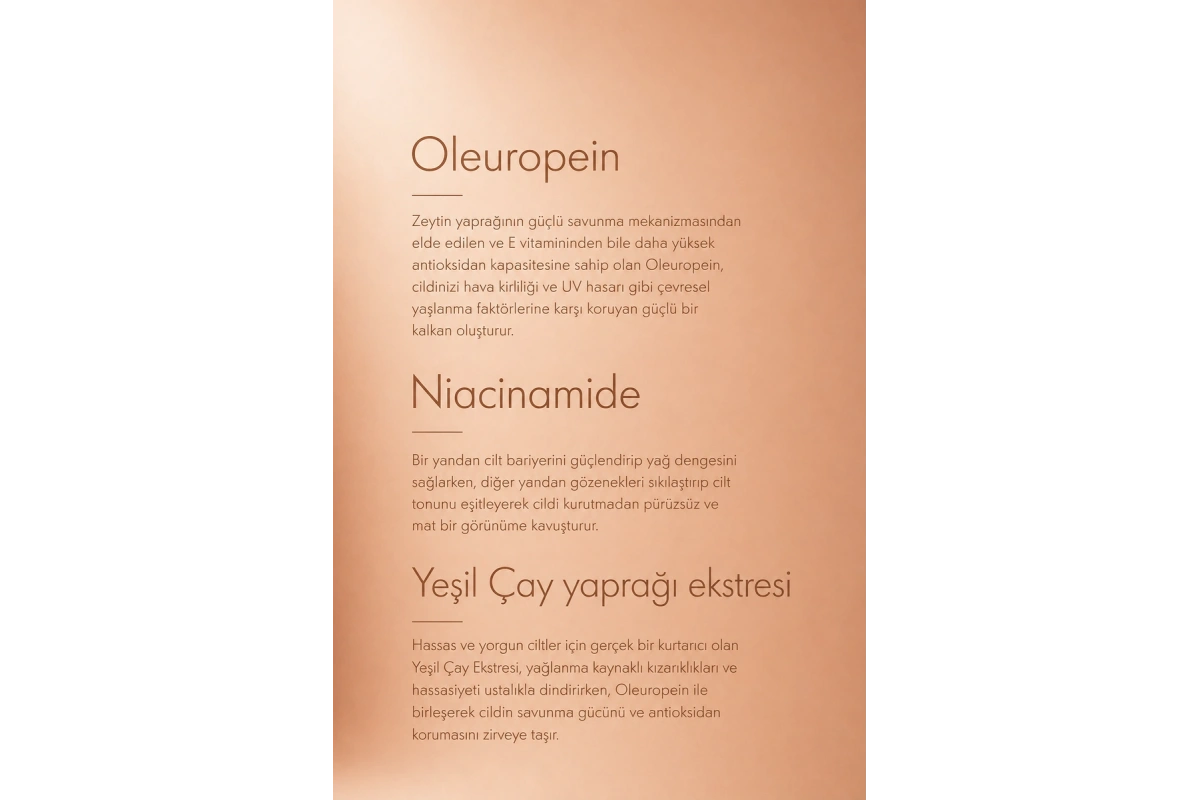 Oleuropein Face Serum: Protection puissante et hydratation pour une peau plus lumineuse - 50 ML