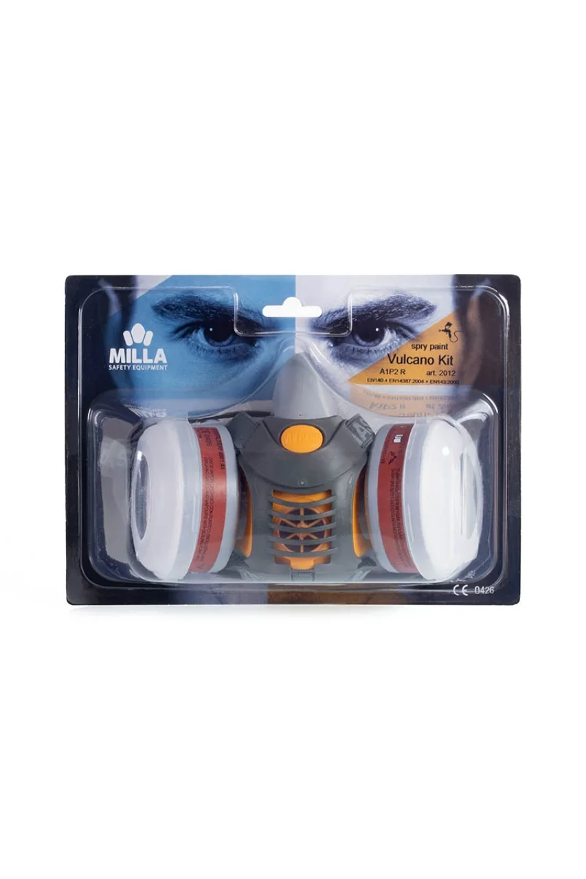 MİLLA SPRY MASKE KİTİ (YARIM YÜZ MASKESİ A1P2 FİLİTRE)