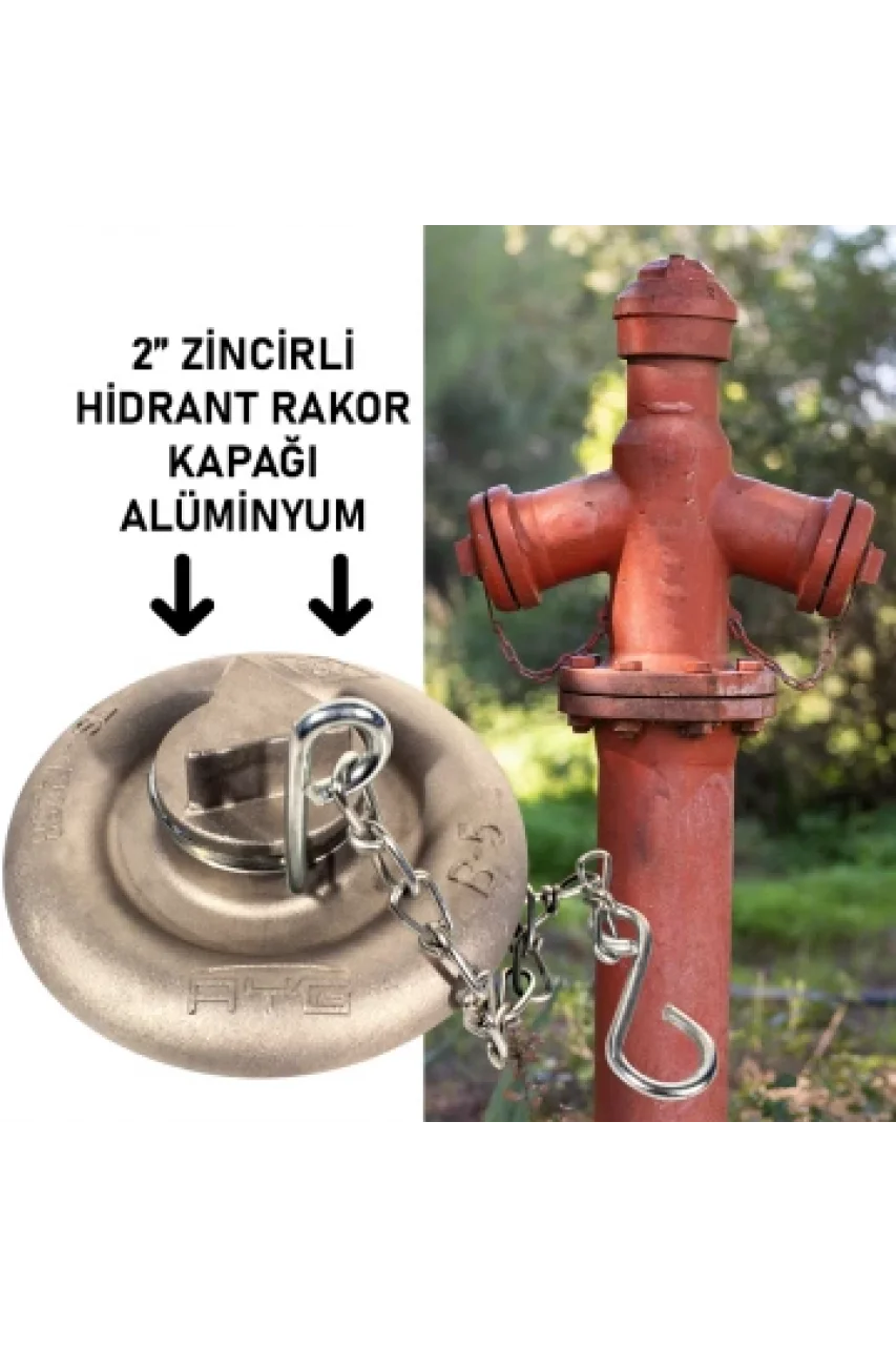 Yangın Hidrant Rakor Kapağı Zincirli Kapak-Yangın Musluğuna Uygundur