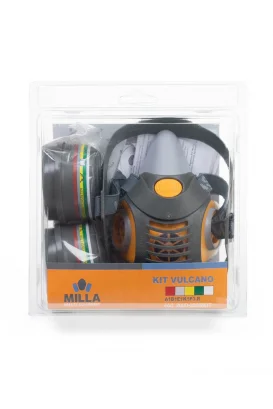MİLLA VULKANO MASKE KİTİ (YARIM YÜZ MASKESİ ABEK1P3 FİLİTRE)