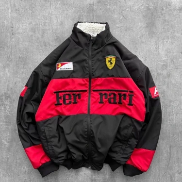 Black FRR Kürklü Çift Taraflı Unisex Mont