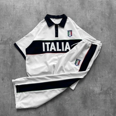 ITL Oversize Unisex Eşofman Takımı - Beyaz