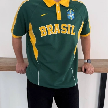 BRSL Oversize Unisex Tshirt-Yeşil