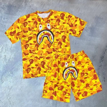 Bape Şortlu Unisex Takım