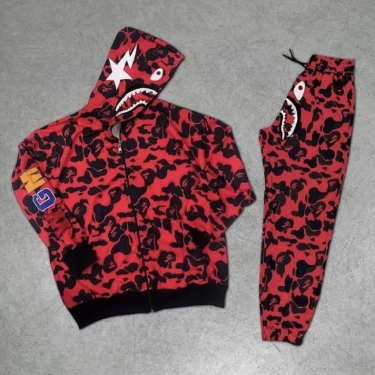 Bapex Unisex Eşofman Takımı-Kırmızı