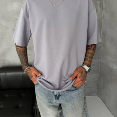 Basic New Season Unisex Tshirt-Gri