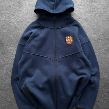 BC Kapüşonlu Şardonlu Hırka-Lacivert