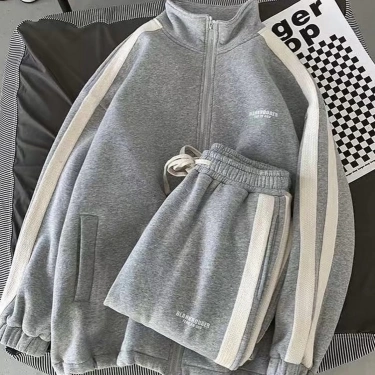 Blank Unisex Şardonlu Eşofman Takımı-Gri