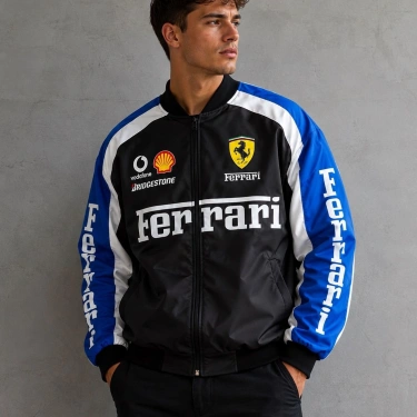 Blue FRR Unisex Bomber Ceket