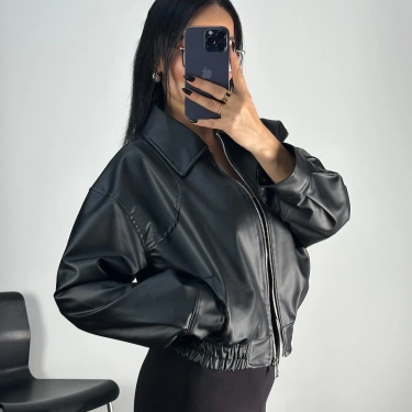 Deri Bomber Ceket