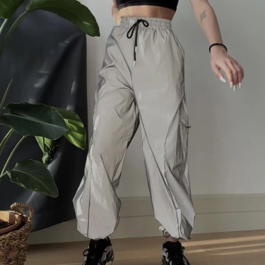 Full Reflektör Unisex Paraşüt Pantolon