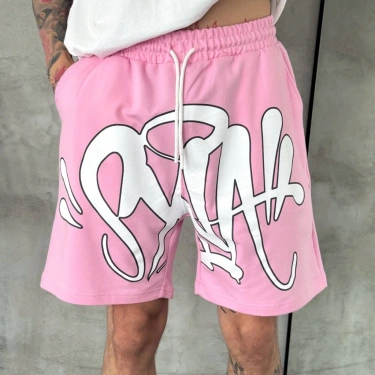 Grafity Unisex Şort - Pembe