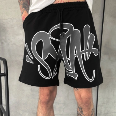 Grafity Unisex Şort - Siyah