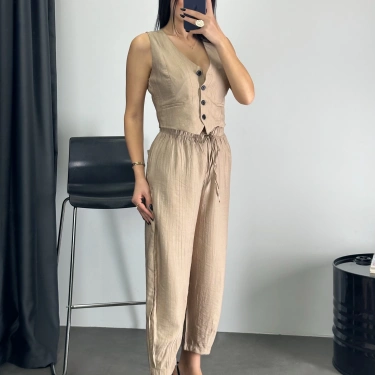 Premium Kalite Yelekli Takım