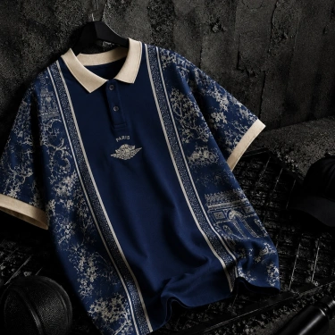 PRS Polo Yaka Premium Unisex Tişört-Lacivert