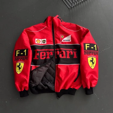 Red FRR Unisex Bomber Ceket