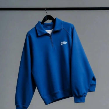ZHIP Yarım Fermuar Sweatshirt
