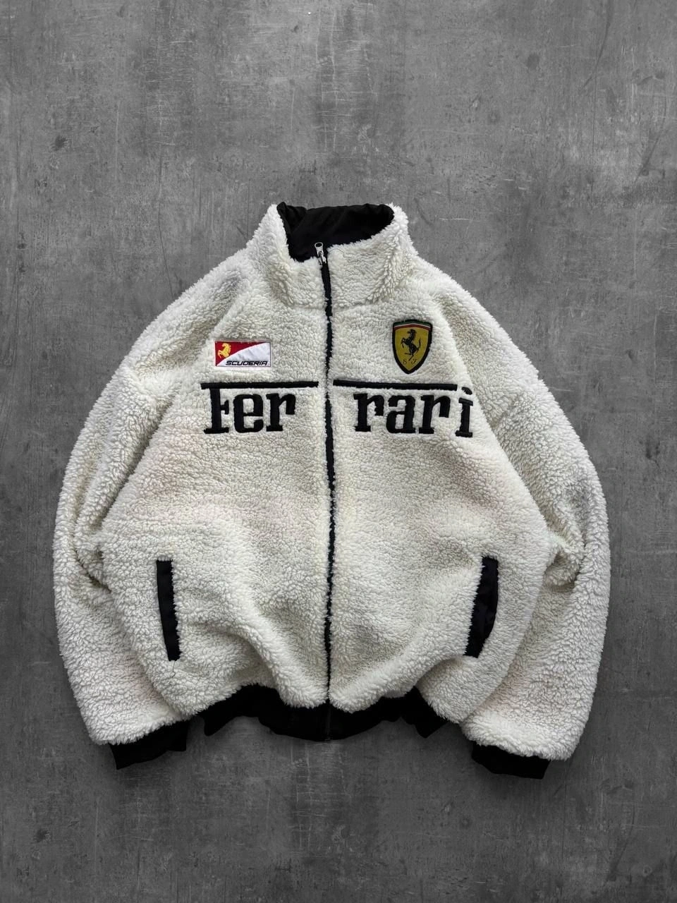 Black FRR Kürklü Çift Taraflı Unisex Mont