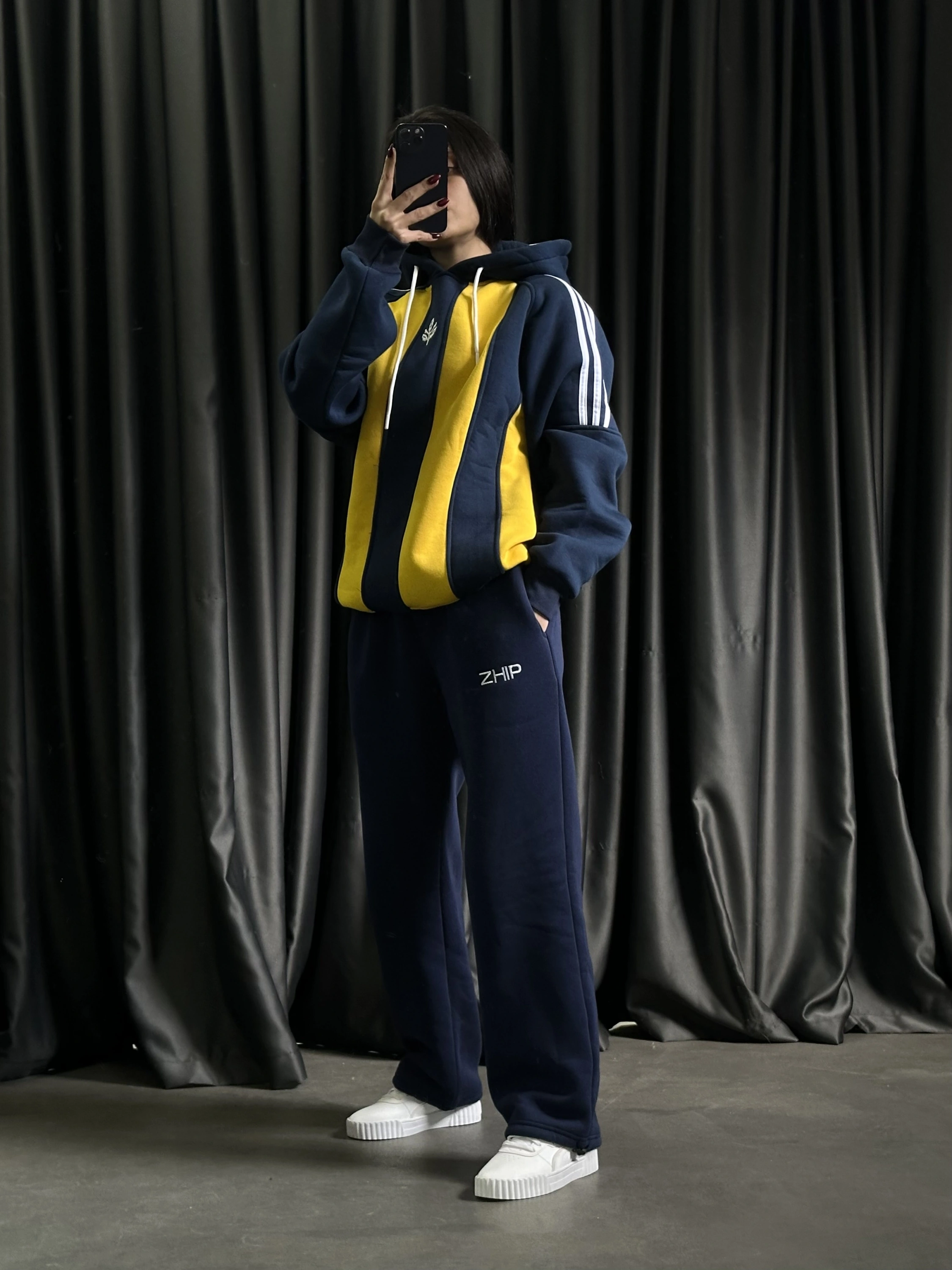 Taraftar Şardonlu Eşofman Takımı-Lacivert