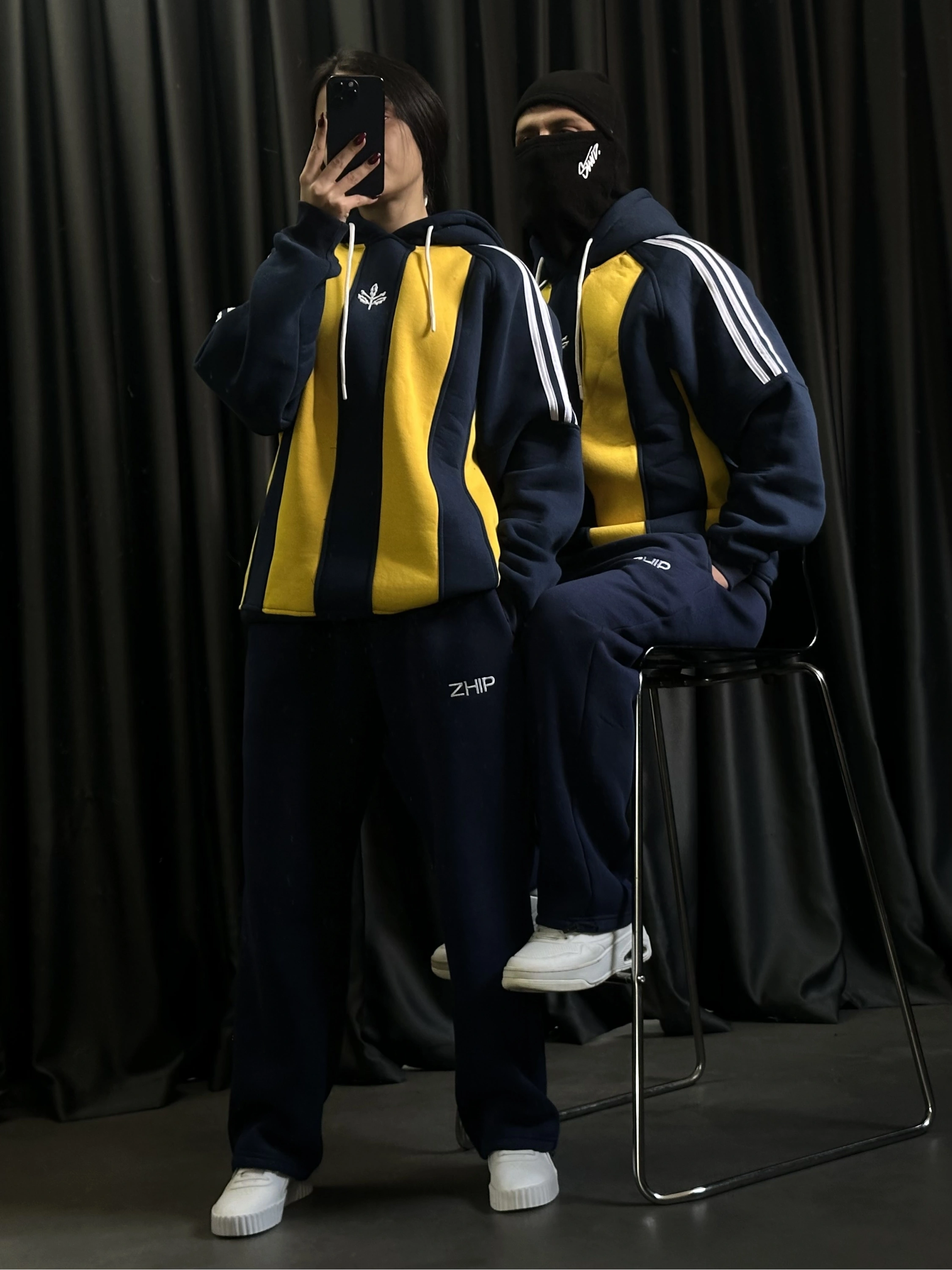 Taraftar Şardonlu Eşofman Takımı-Lacivert