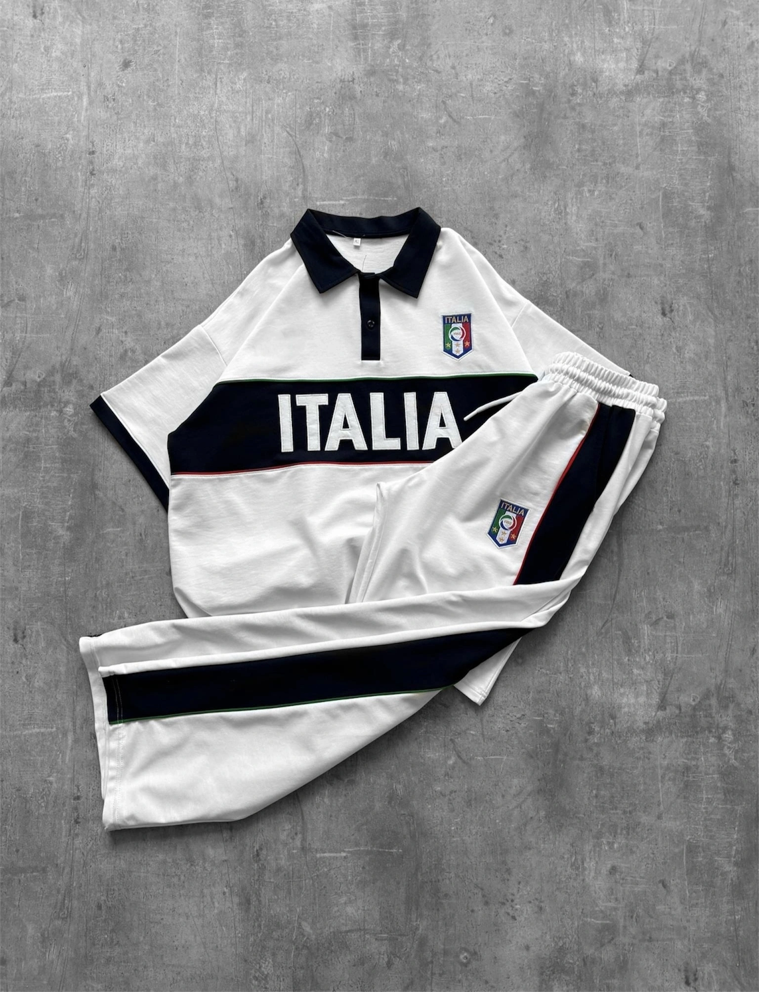 ITL Oversize Unisex Eşofman Takımı - Beyaz