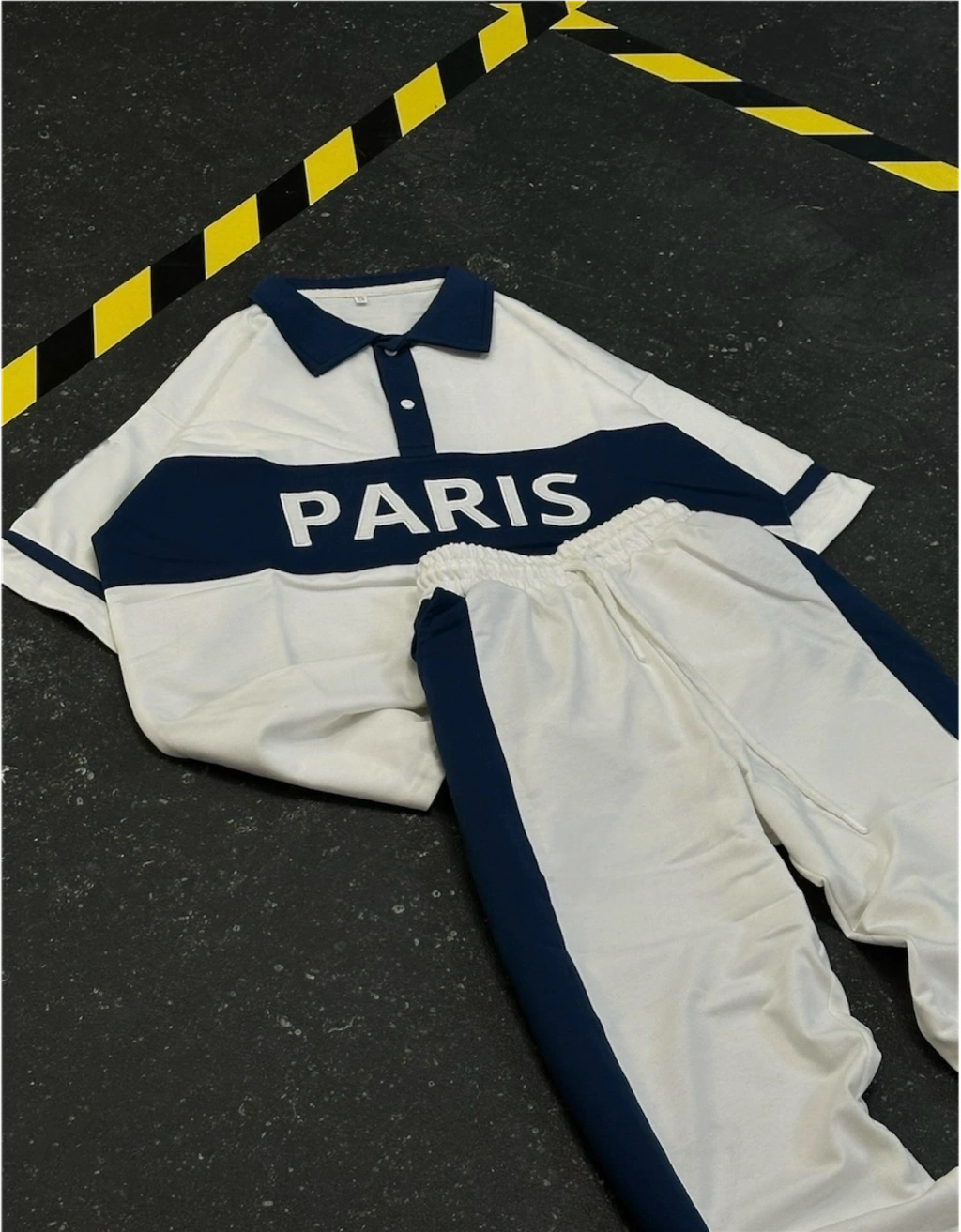 PRS Unisex Oversize Eşofman Takımı - Beyaz