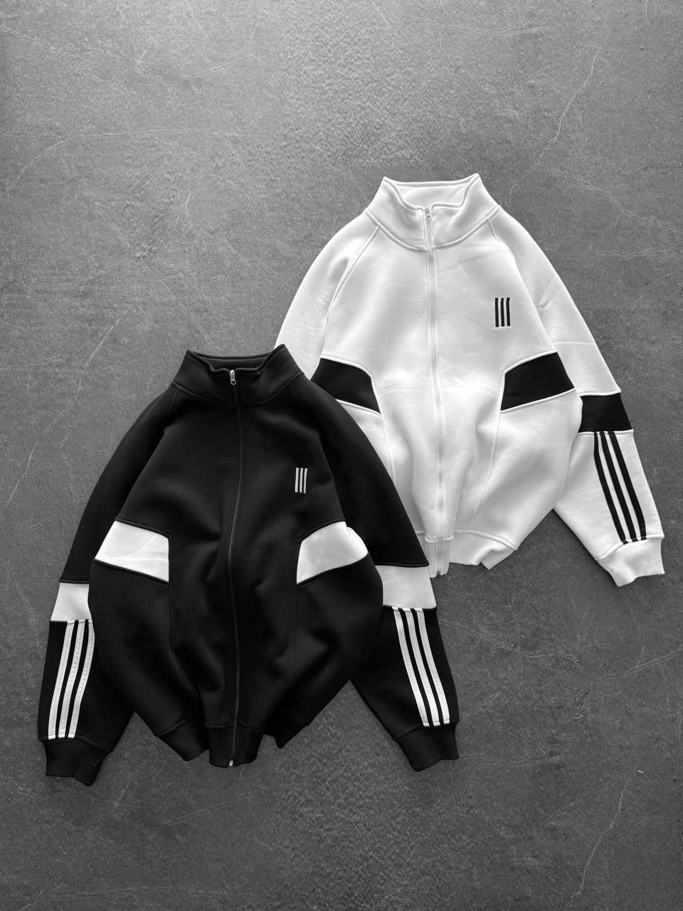 ADD Şardonlu Unisex Hırka-Siyah