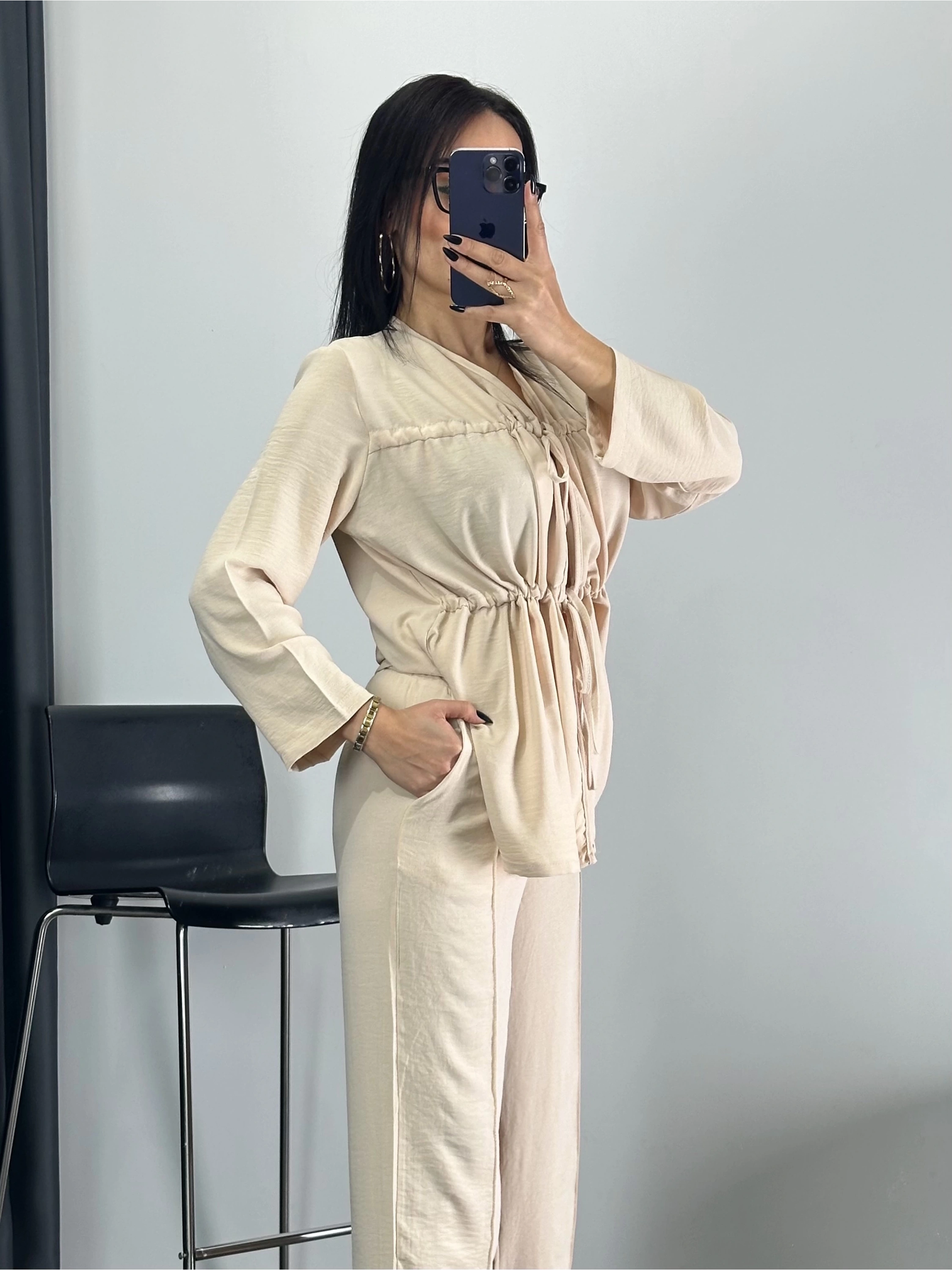 Bağlamalı Oversize Takım