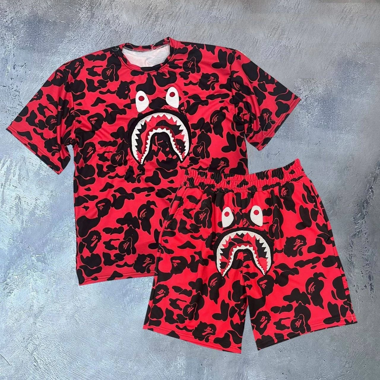 Bape Şortlu Unisex Takım