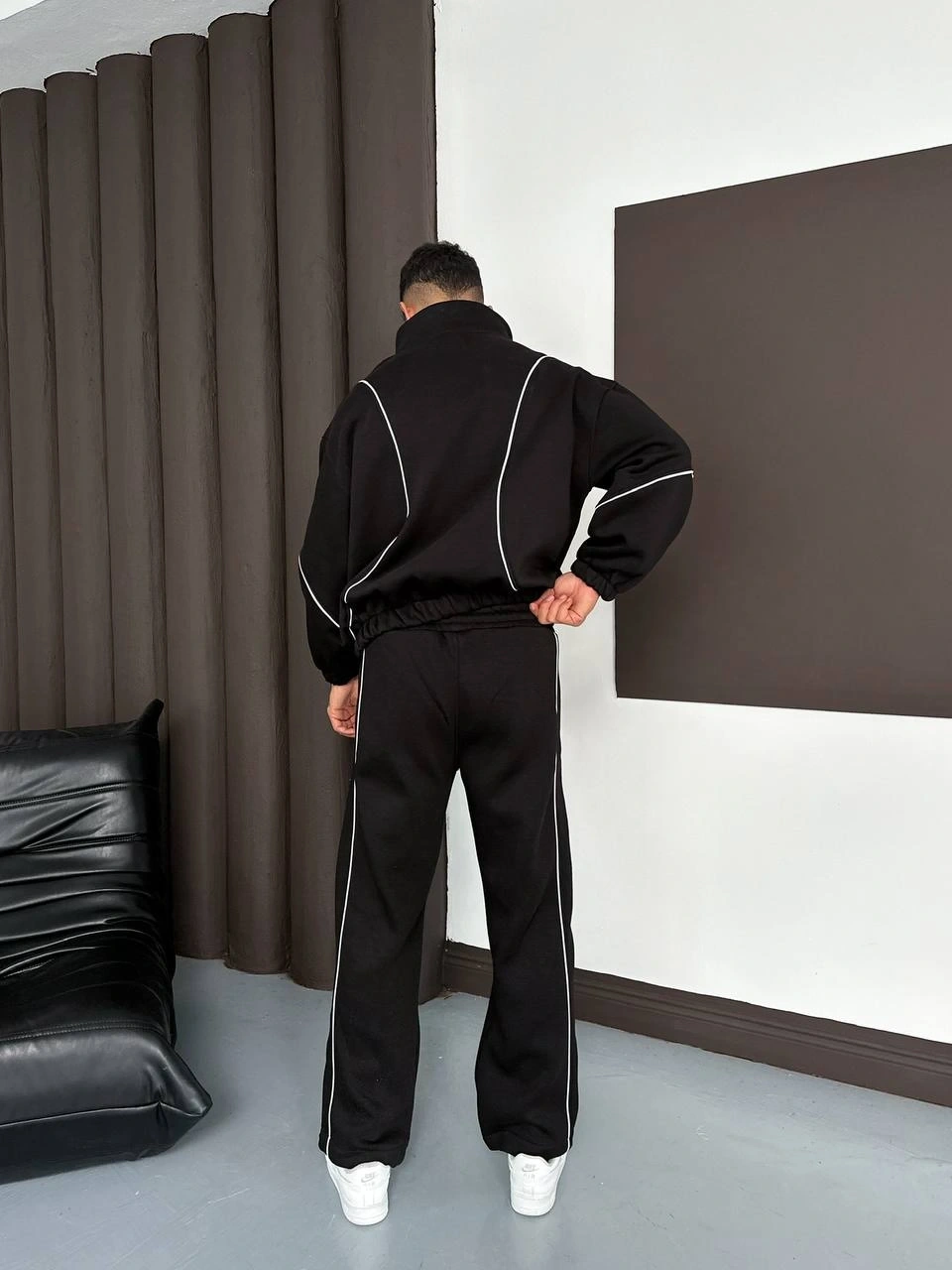 Biyeli Oversize Unisex Eşofman Takımı