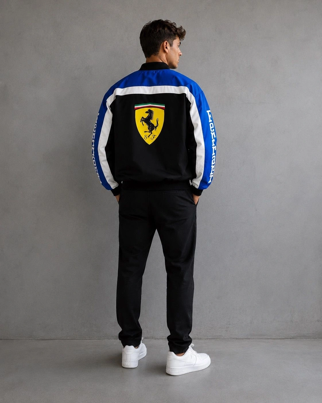Blue FRR Unisex Bomber Ceket