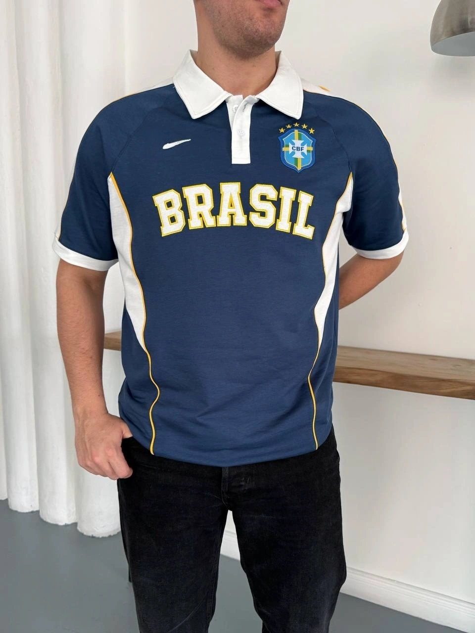 BRSL Oversize Unisex Tshirt-Lacivert