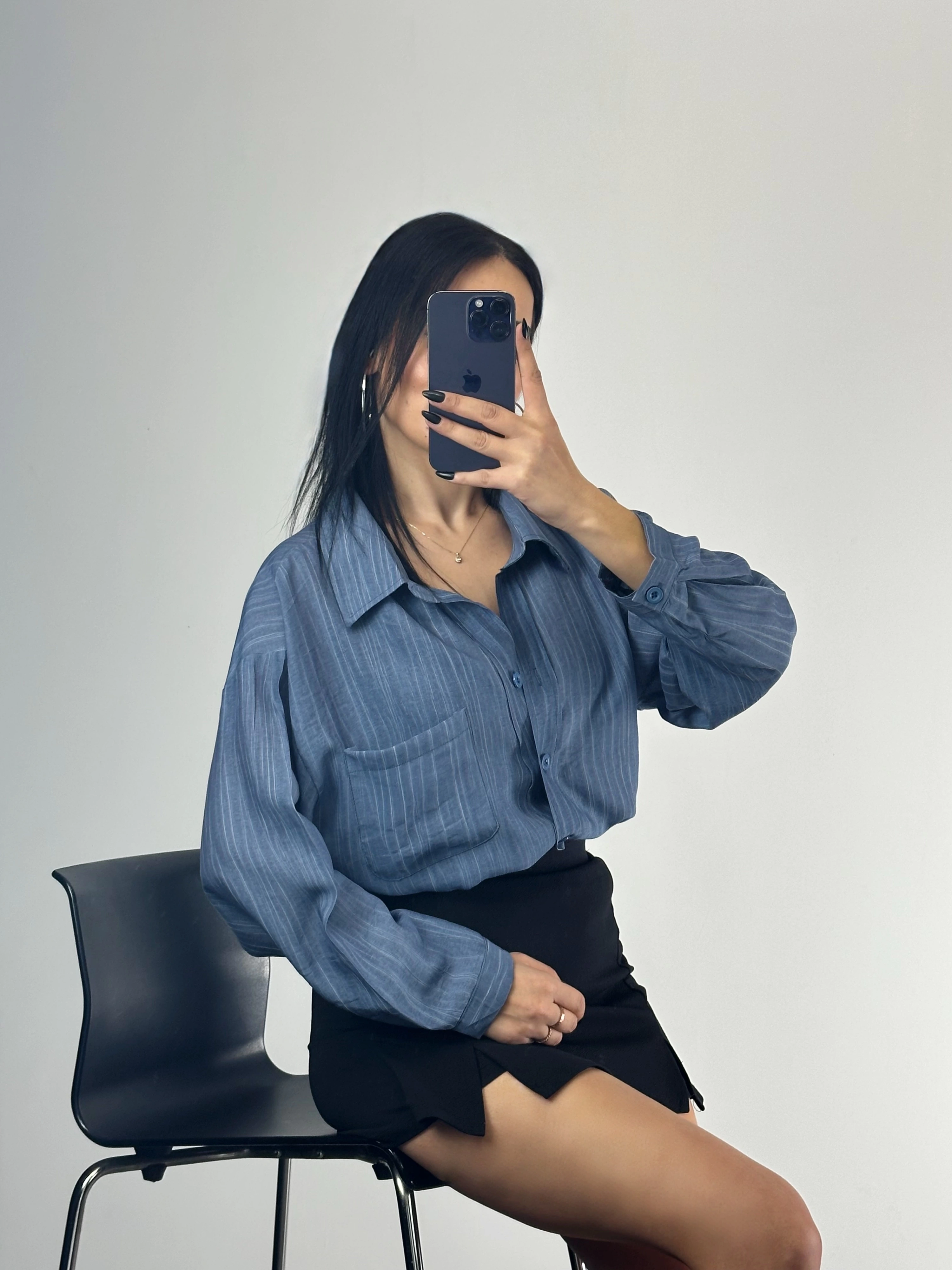 Cepli Oversize Gömlek