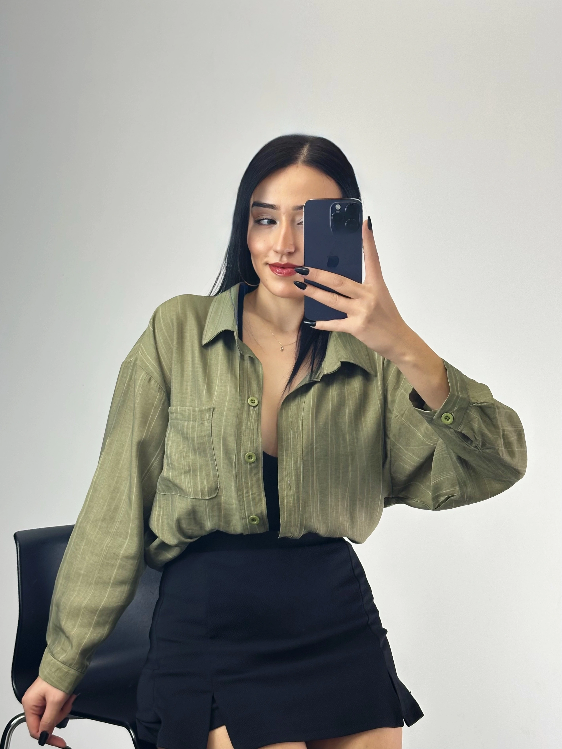 Cepli Oversize Gömlek