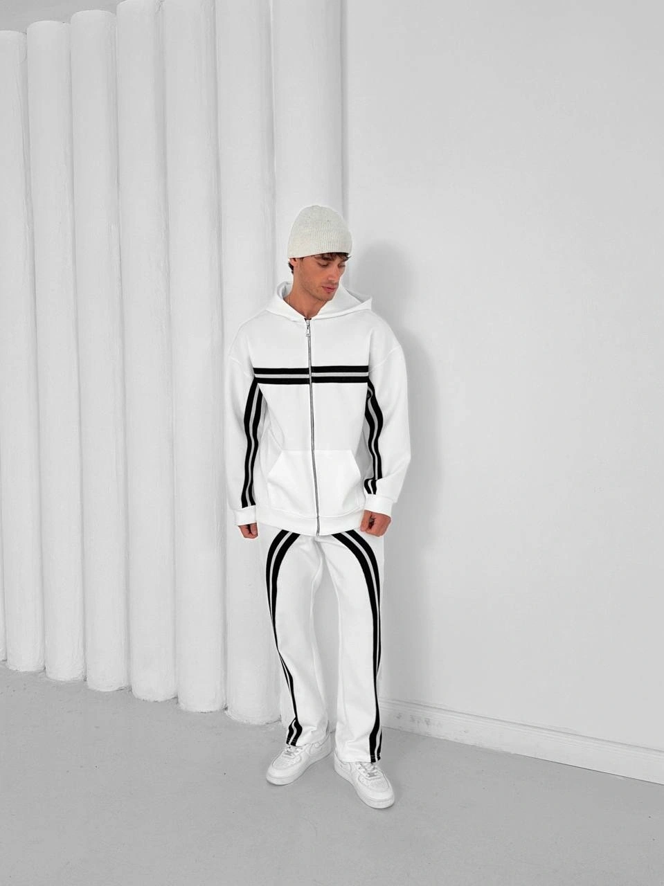 Dalgıç Kumaş Şeritli Eşofman Takımı