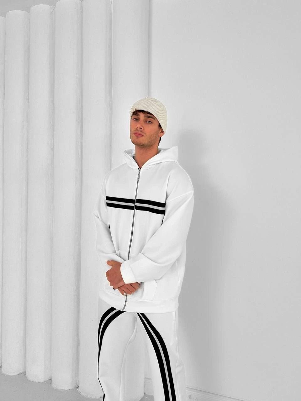 Dalgıç Kumaş Şeritli Eşofman Takımı