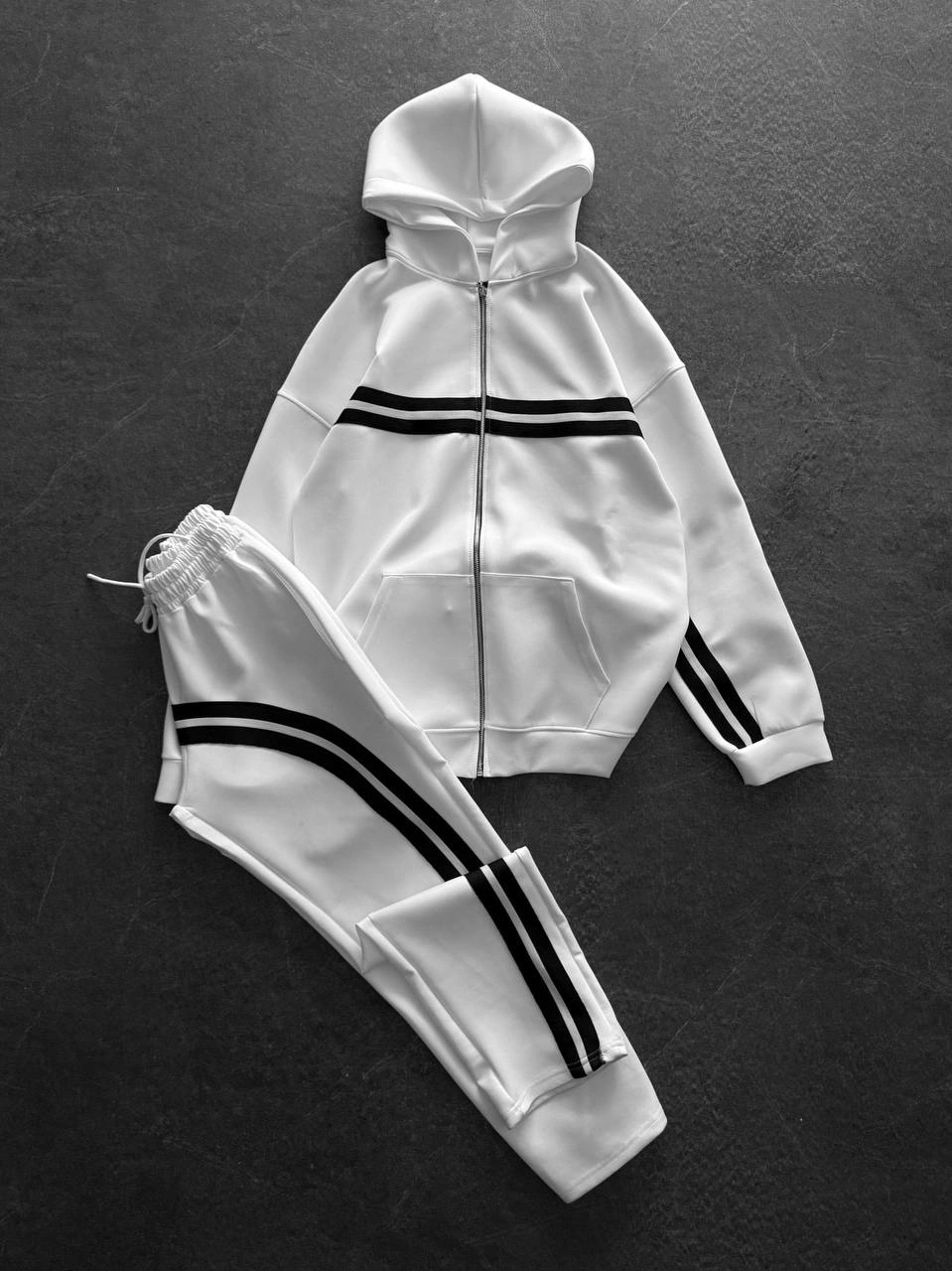 Dalgıç Kumaş Şeritli Eşofman Takımı