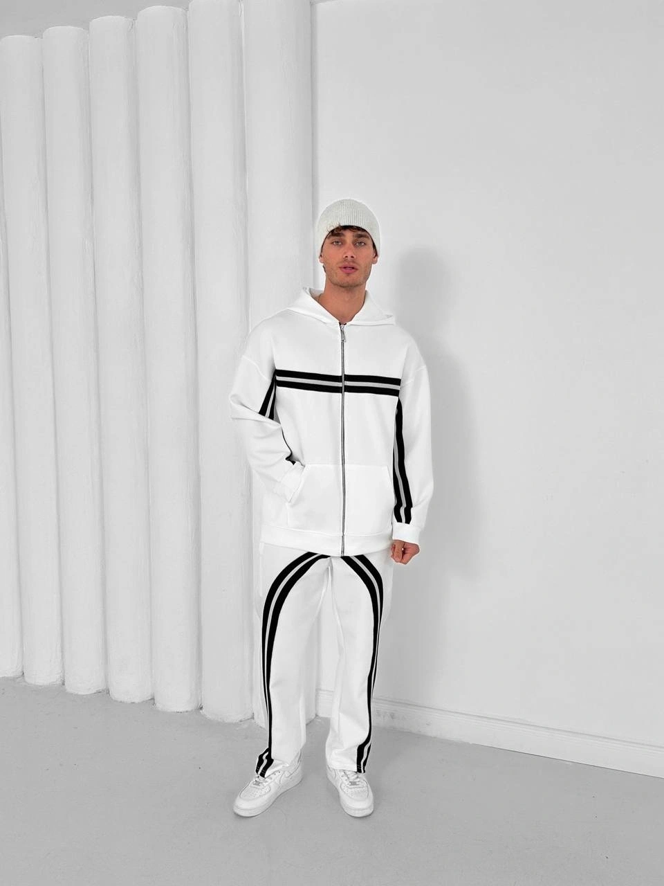 Dalgıç Kumaş Şeritli Eşofman Takımı