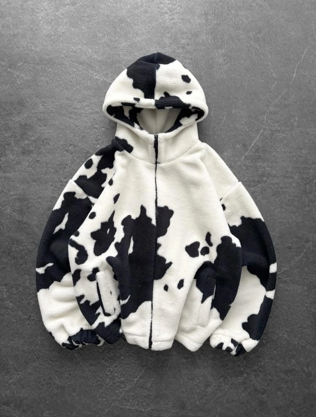 Desenli Astarlı Peluş Mont