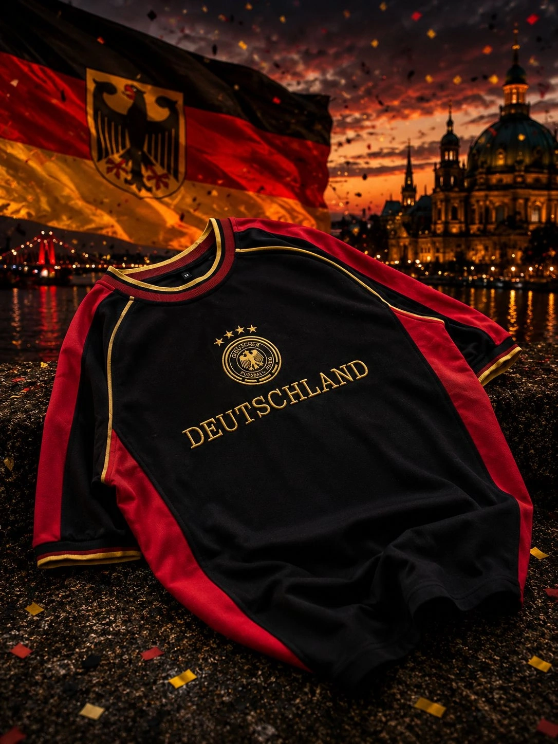 Dts Şeritli Premium Unisex Tişört