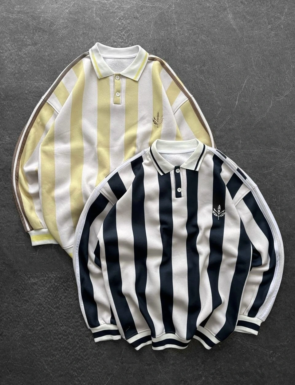 Düğmeli Unisex Şardonlu Sweatshirt