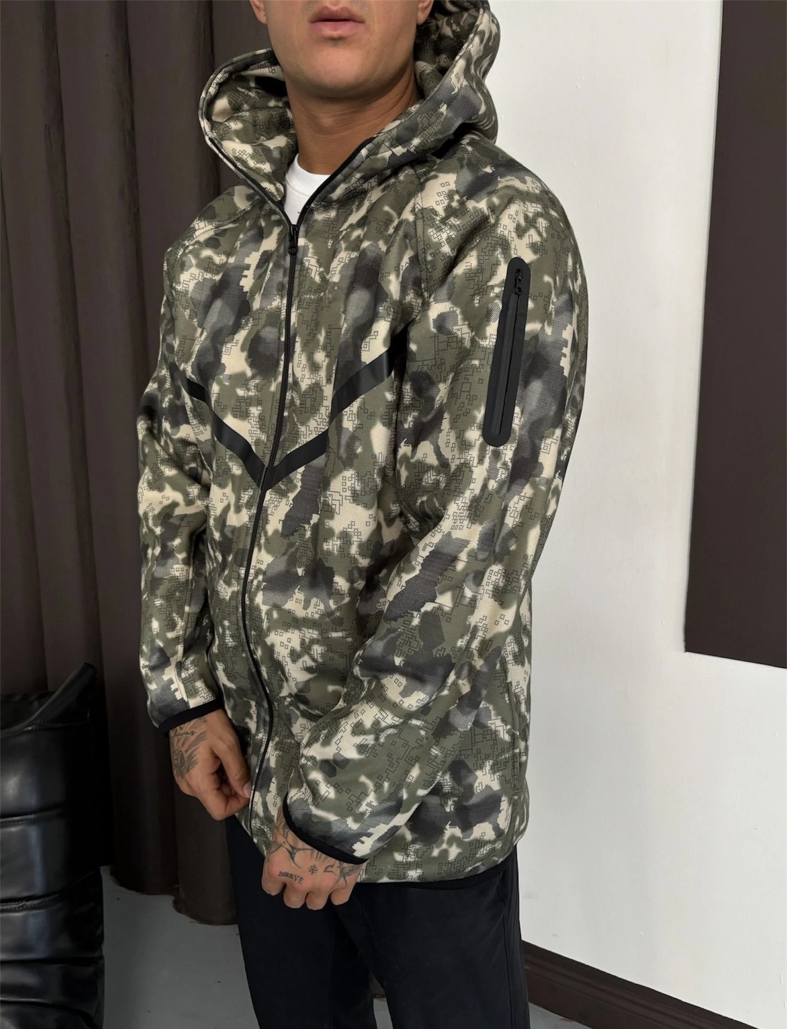 Kamuflaj Desen Tech Hırka