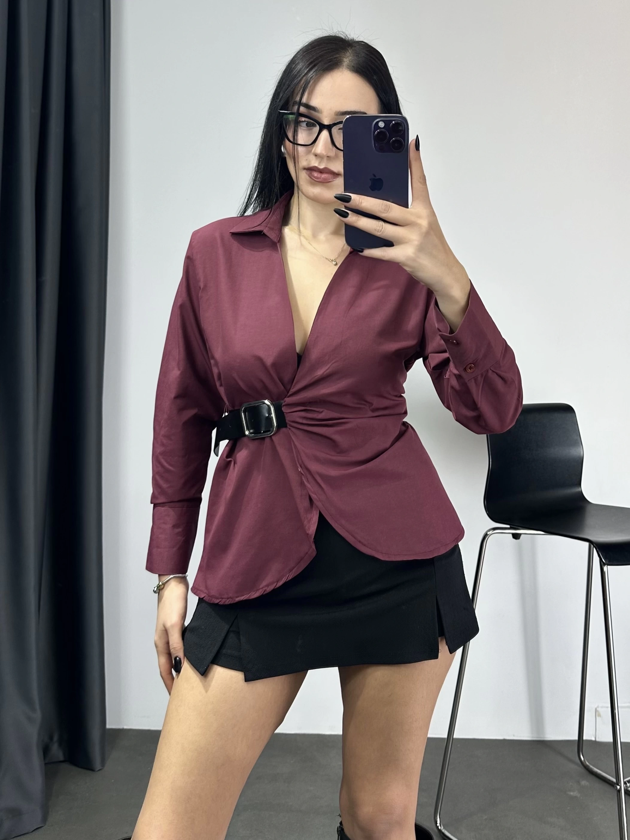 Kemer Detaylı Tasarım Gömlek