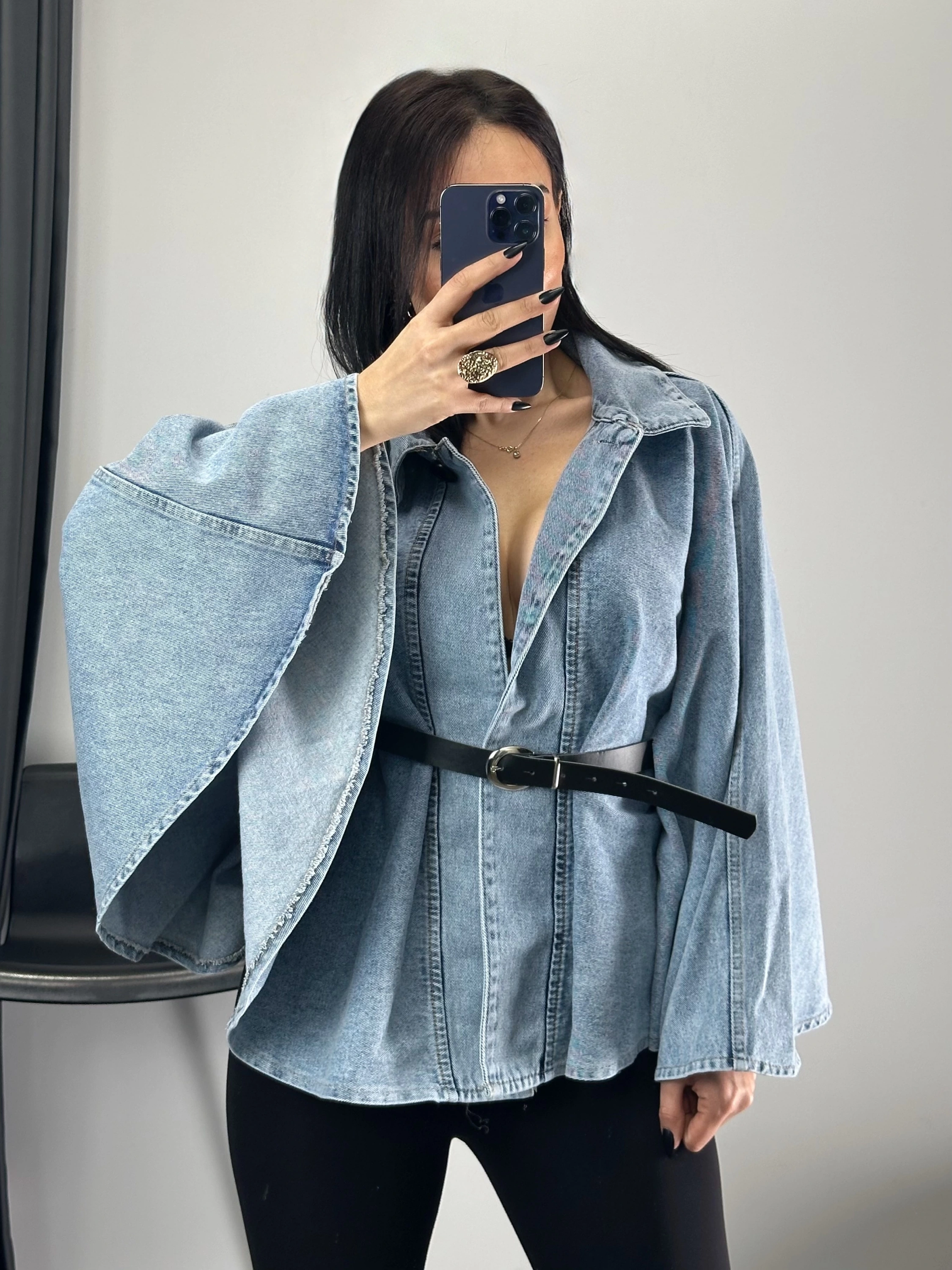 Kemerli Jean Tasarım Panço