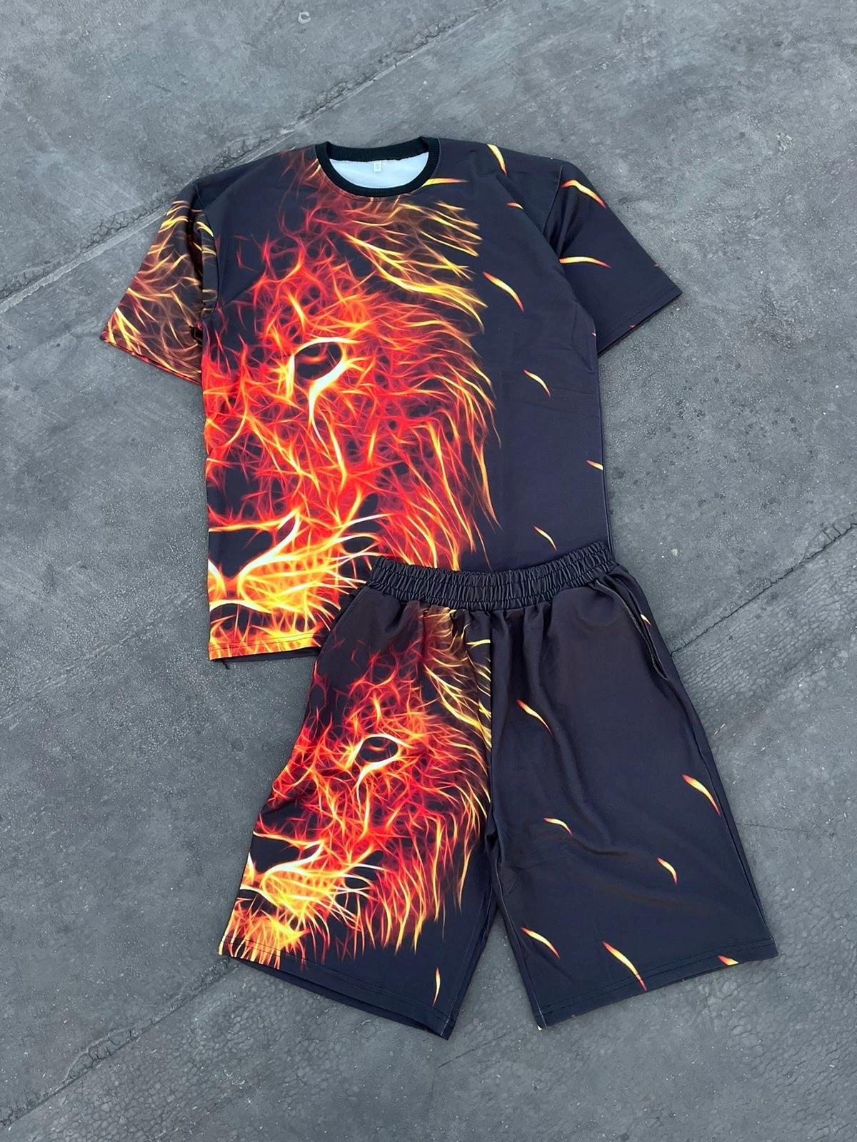 Aslan Unisex Şortlu Takım
