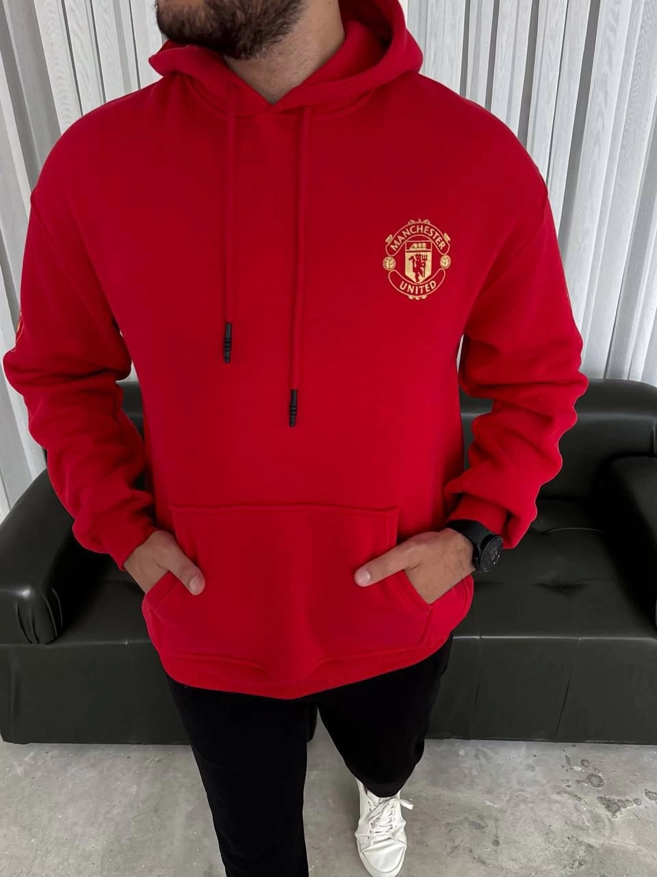 MU Kapüşonlu Unisex Şardonlu Sweatshirt