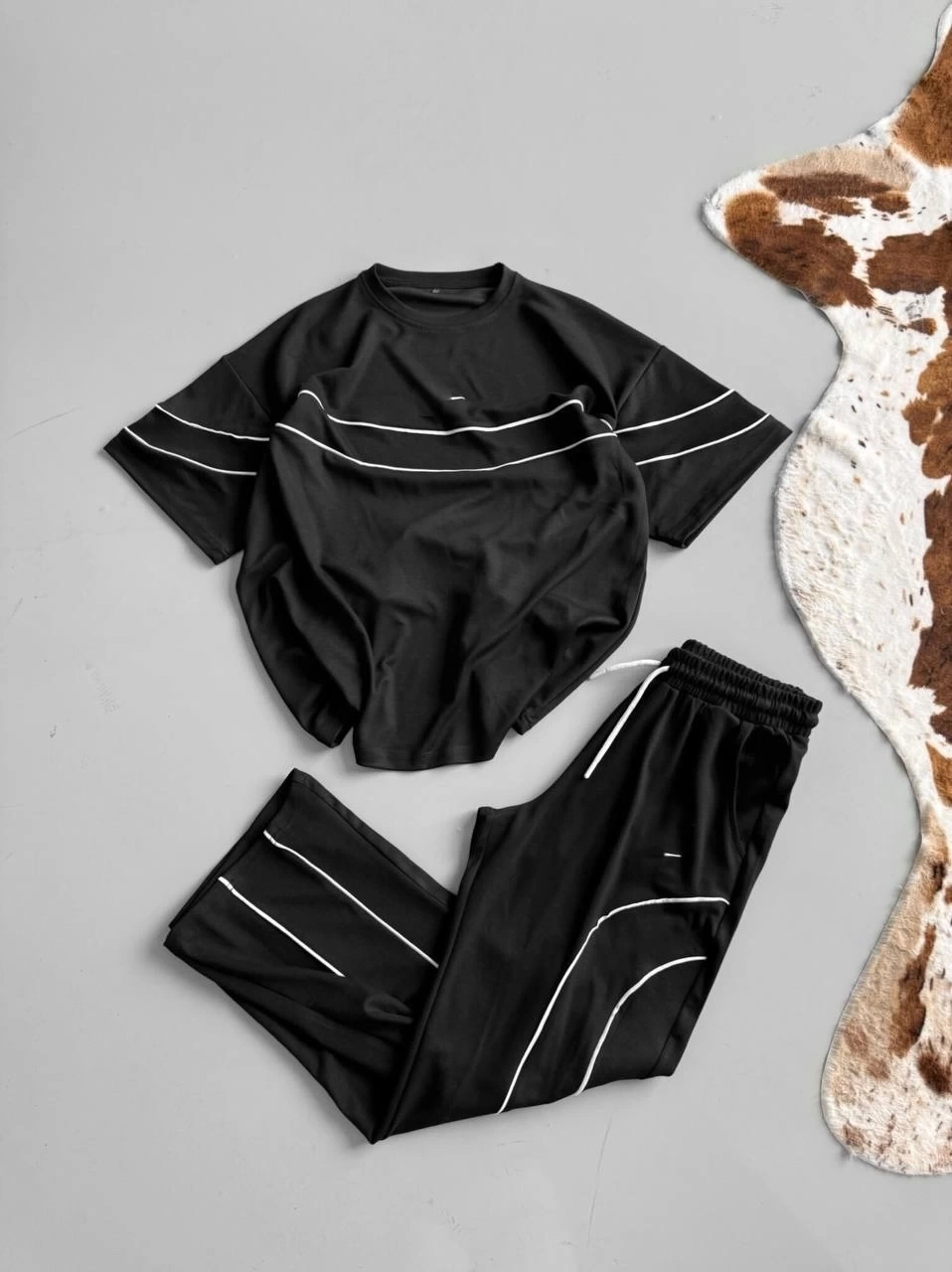 NK Biyeli Unisex Eşofman Takımı-Siyah